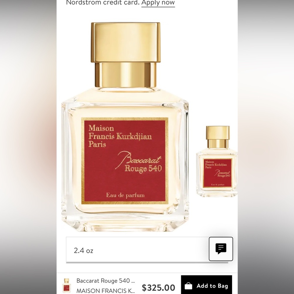 Unopened brand new Baccarat Rouge 540 perfume (2.4 oz)